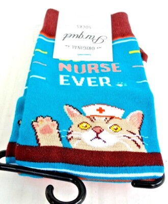 Best Nurse Parquet Premium Socks Unisex S/M Novelty Health Care Hero Fashion