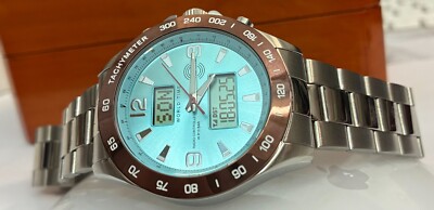 Top-modern Funkuhr Herrenuhr Master Time Edelstahl Flieger MTGS-10892-31M türkis