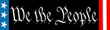 We The People Bumper Sticker Declaration Independence We The People Sticker