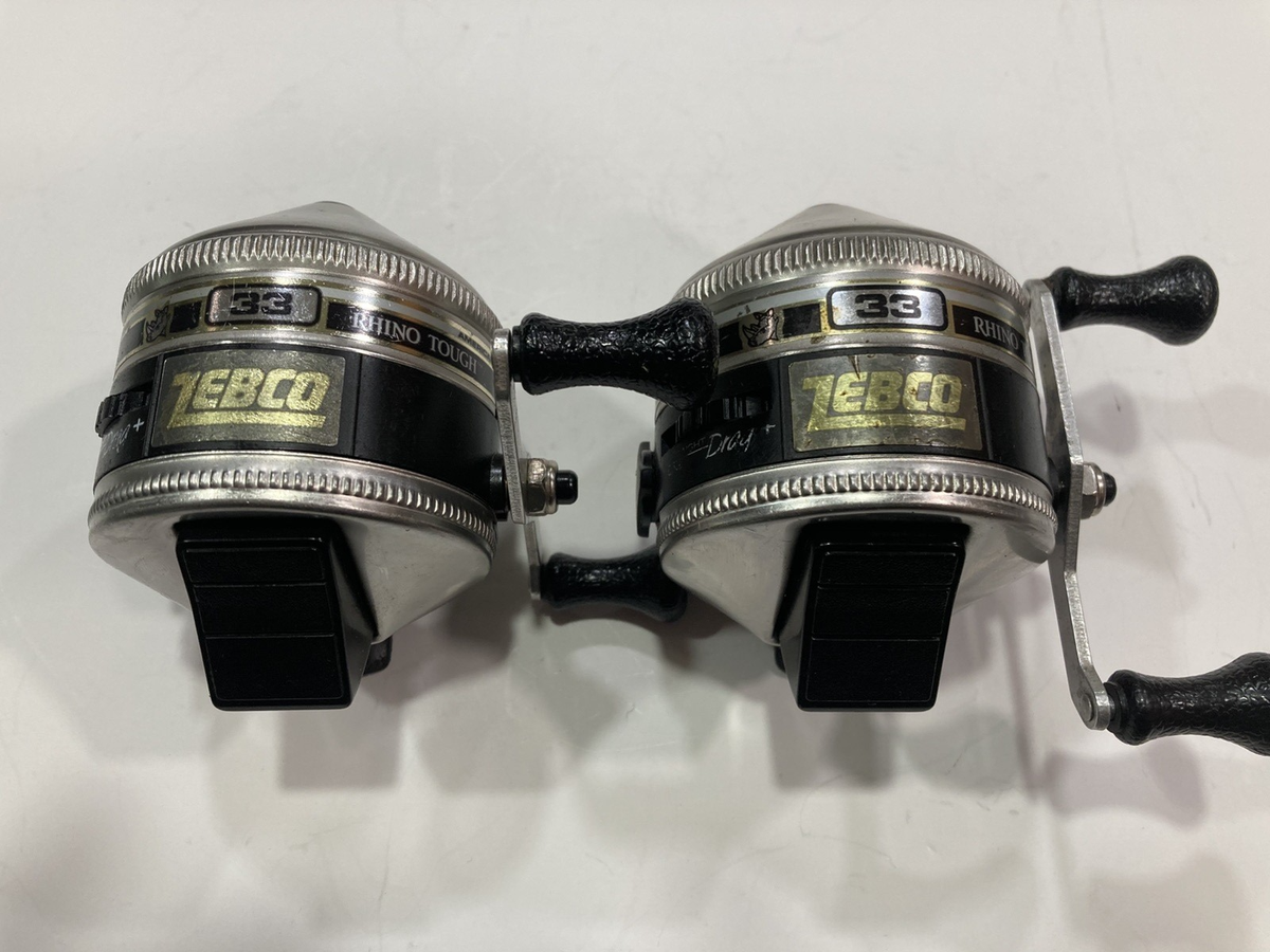 2) Zebco 33 Rhino Tough Casting Fishing Reels