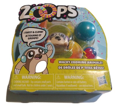 ZOOPS Sloth Toy Twist & Climb Wacky Zooming Animals Hasbro. New. Fun. Age 5+
