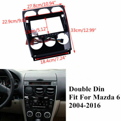 For 2004-2016 Mazda 6 Stereo Radio Double Din Install Dash Panel