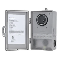 DEWENWILS Pool Pump Timer Outdoor Timer Box, Heavy Duty 24Hr Programmable ON/Off