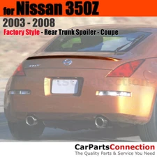 Painted Trunk Spoiler For 03-08 Nissan 350Z Coupe 2 Door KY0 CHROME SILVER MET