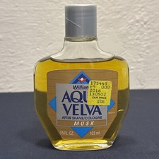 Aqua Velva Musk After Shave / Cologne by Williams 3.5 oz New/Full - Vintage