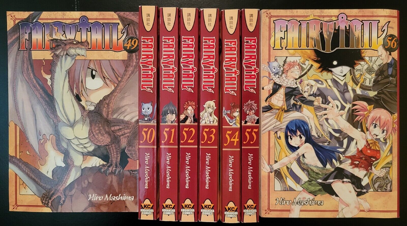 Fairy Tail manga set Nearly Complete collection Volumes 1-56