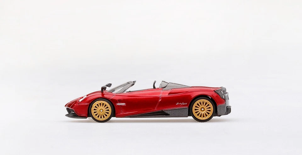MINI GT 1:64 MODELLINO AUTO PAGANI HUAYRA 2017 ROSSO MONZA TRUESCALE TSM DIECAST - Immagine 3 di 4