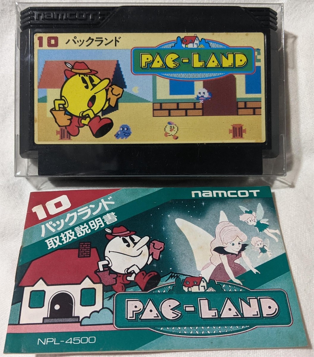 Pac Land Nintendo Famicom FC NES With Manual Pins Cleaned Tested