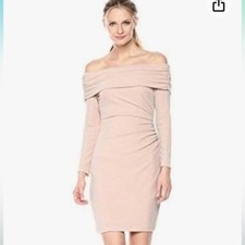 Eliza J Side Ruched Off-The-Shoulder Dress Size 10 NWOT