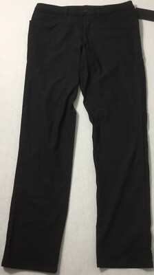 Lululemon Men s ABC Pant Classic 34''L  Warpstreme Black LM5426S Size 33