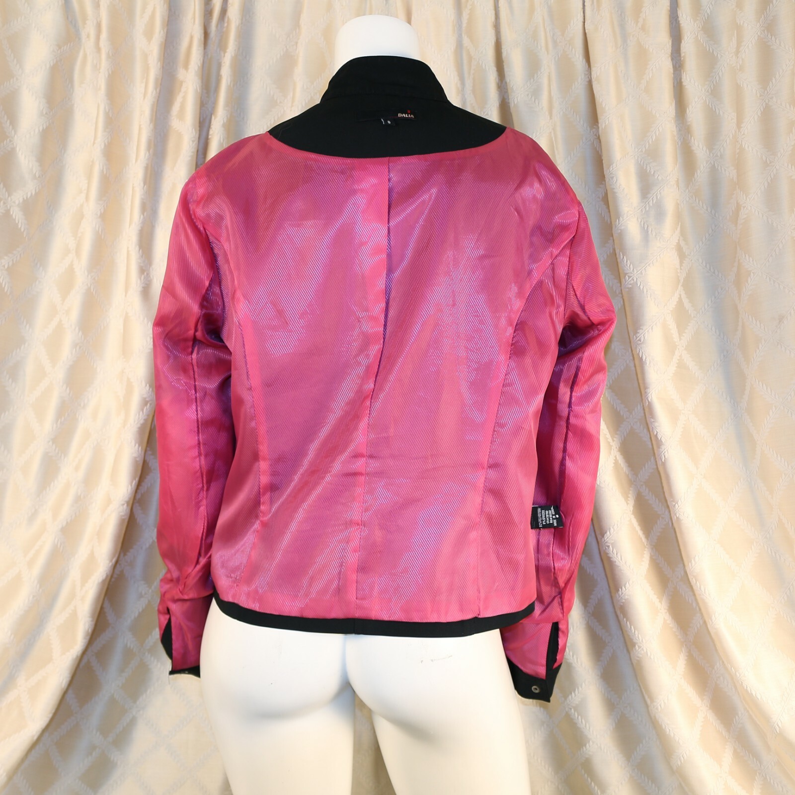 DALIA Black Solid Elbow Patch Polyester Blend Wom… - image 2