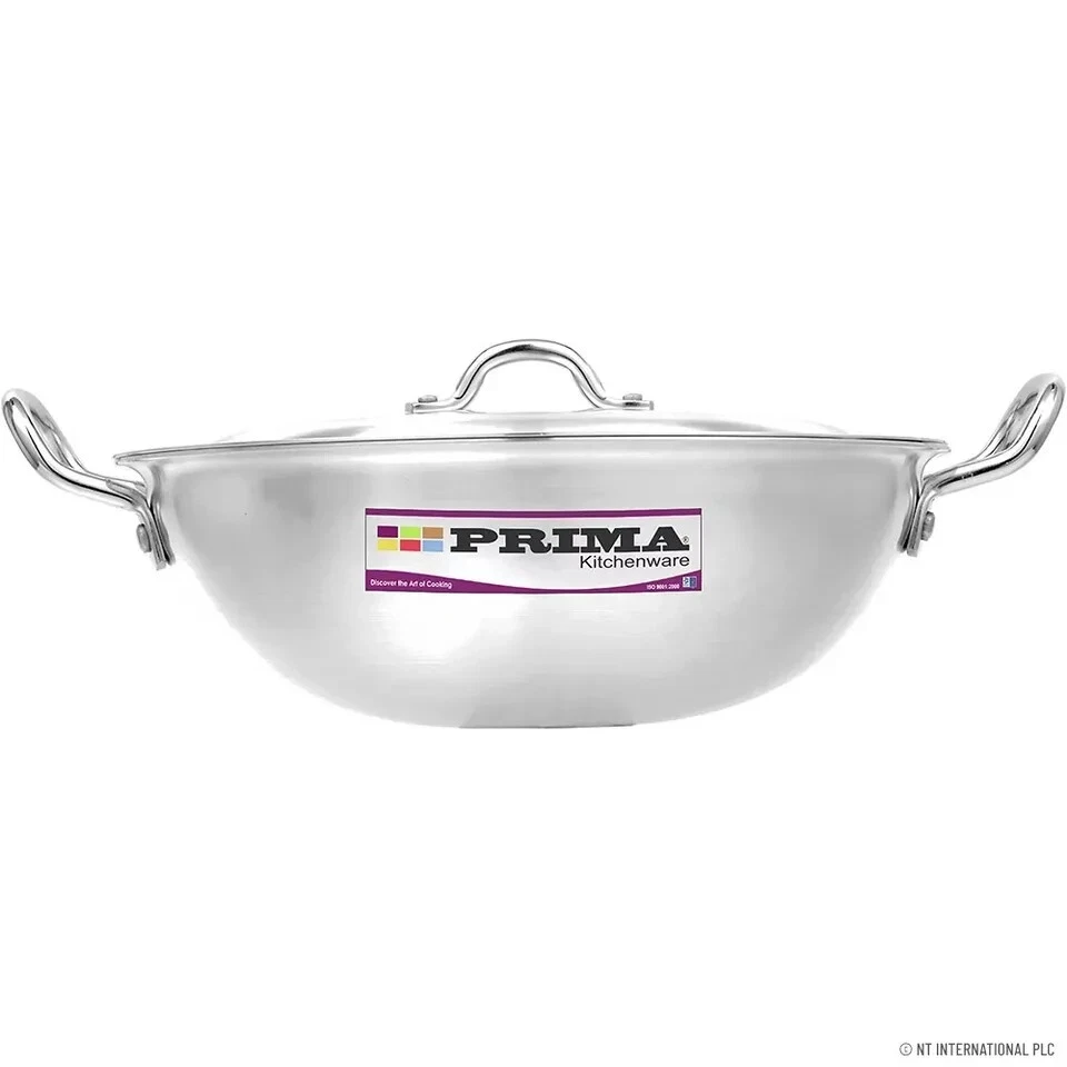Large Aluminium Wok Stir Fry Pan Kadai Cooking Karahi Casserole Deep Fryer 33cm
Opens in a new windo