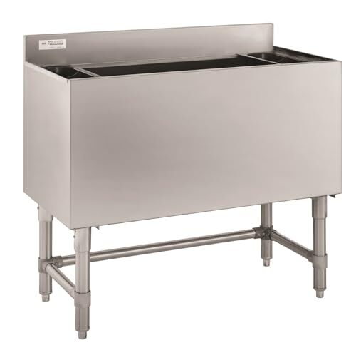 Kratos 32L-008 18x36 Underbar Ice Bin with 7 Circuit Cold Plate & Bottle Holders