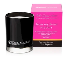 Robin McGraw Revalation From My Heart To Yours Scented Candle - Rose & Jasmine