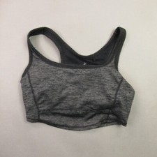 Prana Bra Womens Small Workout Activewear Lightweight Gray Padded