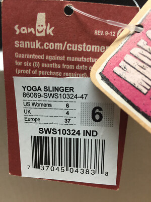 SANUK WOMEN YOGA SLINGER INDIGO SANDALS US 6 / EU 37 / UK 4 - NWT