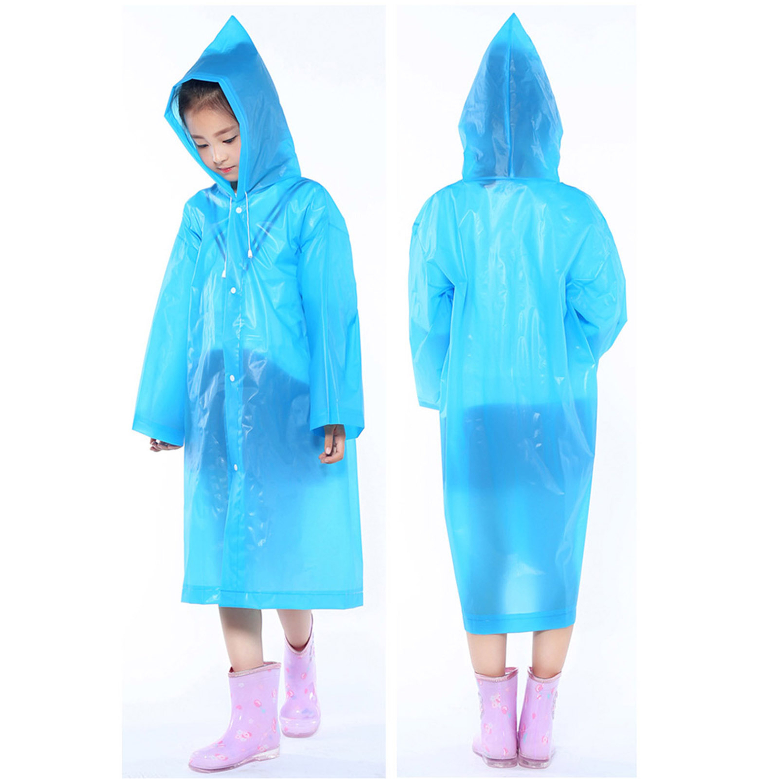 Cute Raincoat Hooded Breathable Portable Children Raincoat Plastic eBay