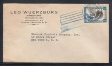 DOMINICAN REPUBLIC Commercial Cover Ciudad Trujillo to New York 30-8-1950 Cancel