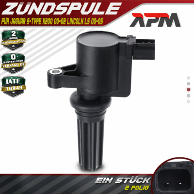 Zündspule für Jaguar S-Type X200 2000-2002 Lincoln LS 2000-2005 3.0L V6 Benzin