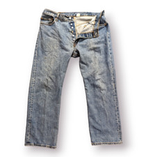 Vintage Levi's 501 Button Fly Jeans Blue Denim Men's Sz 40 x 30 2003