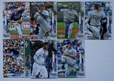 2020 Topps Opening Day Tampa Bay Rays Base Team Set of 7 Baseball Cards