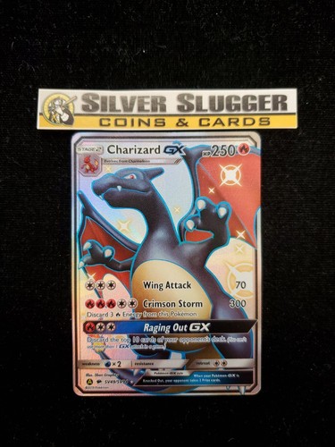 Pokemon Charizard Gx Sv49 Sv94 Full Art Hidden Fates Shiny Black Charizard Ebay
