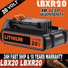1.5Ah LBXR20 20V Max Lithium ion Battery for Black and Decker 20 Volt LBX20 LB20