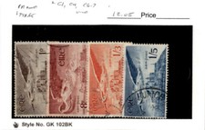 Ireland, Postage Stamp, #C1, C4, C6-C7 Used, 1948-54 Airmail (BM)