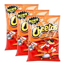 Cheetos Flamin Hot Crunchy King Size 3.5oz (99.2g) 4 Bags - USA Import