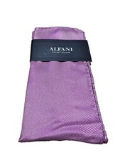 Alfani Pocket Square Mens Purple 100 SILK