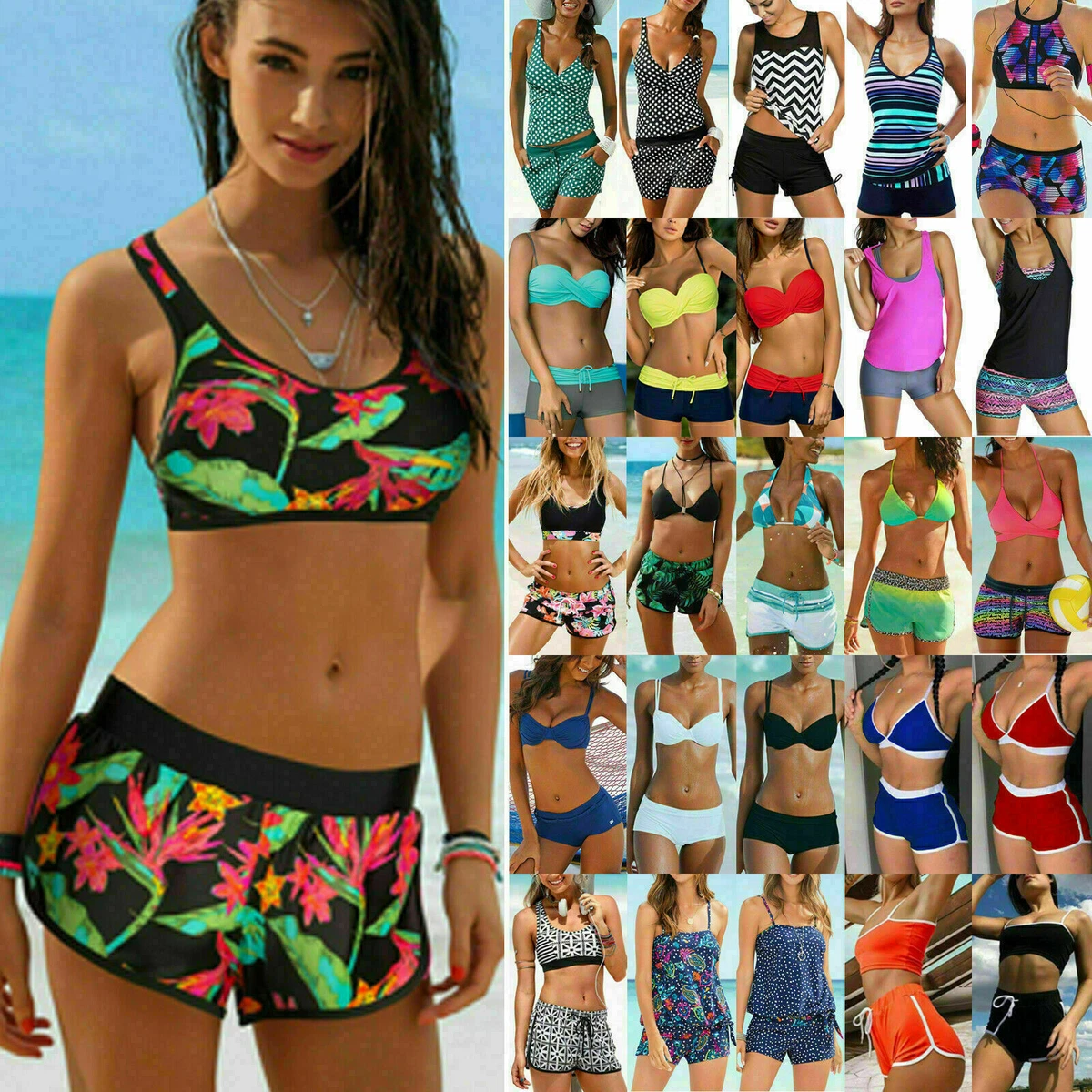 Ladies swimwear on sale shorts set