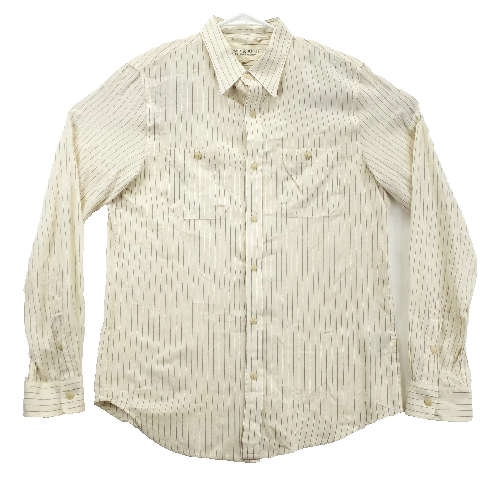 Denim & Supply Ralph Lauren rayado informal con Botones camisas para hombres