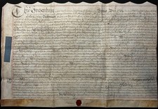 1734 Indenture Deed; Bonnington, Sutton, Herne & Romney Marsh, Kent; Lee & Warly
