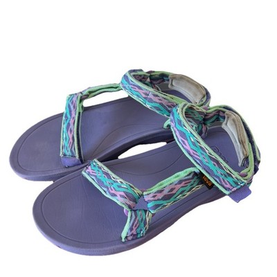 TEVA Big Kids Hurricane XLT Girls Size 7 Delmar Sea Glass Purple Sandals