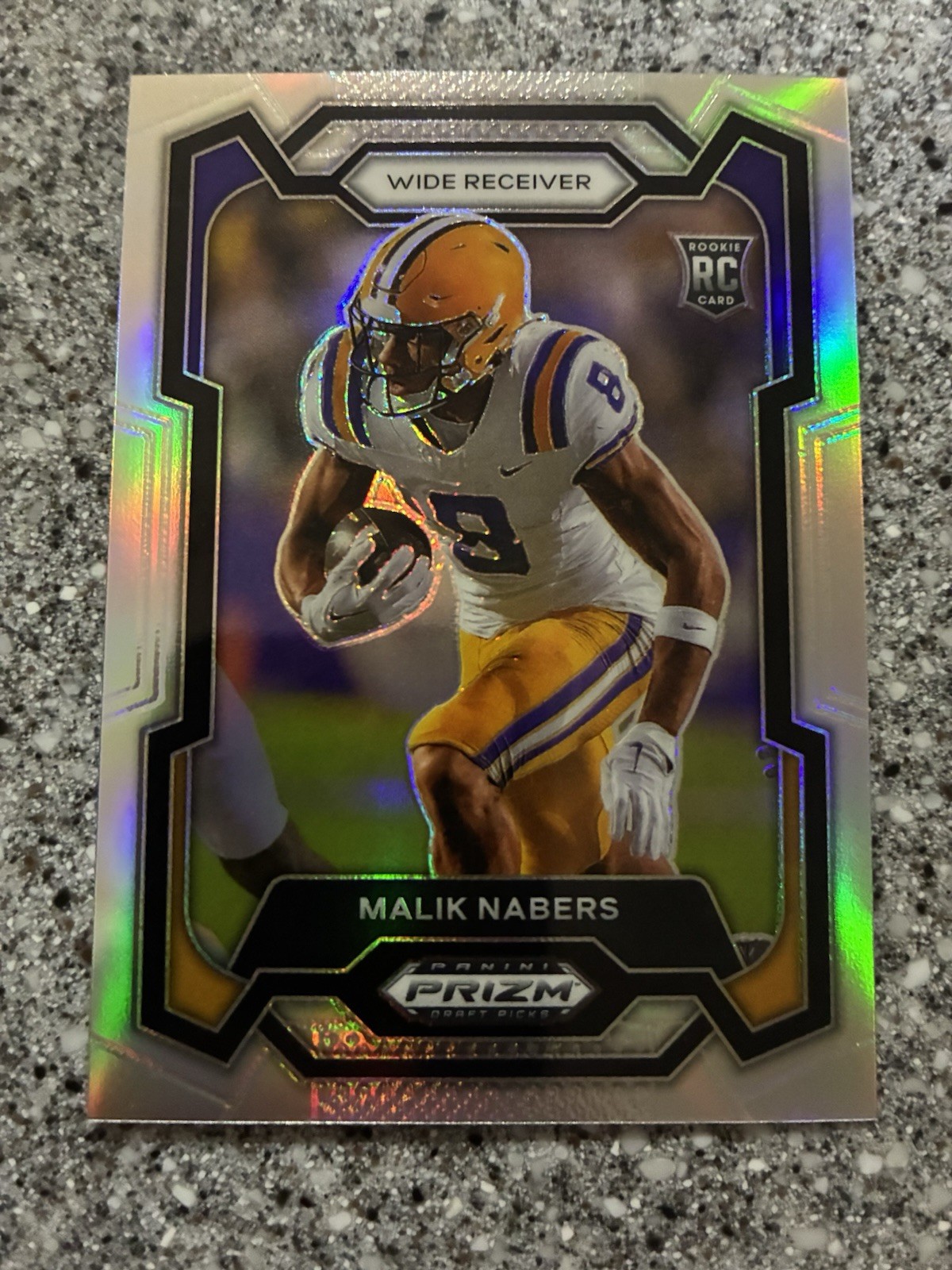 2024 Panini Prizm Draft Picks #109 Malik Nabers RC Silver Prizm LSU Tigers