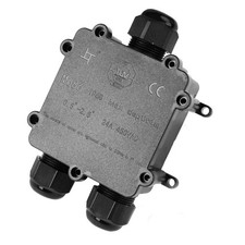 3 Way Electrical Junction Box, IP68 Waterproof 3 Way Cable Connector Lighting...