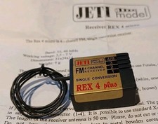 JETI MODEL REX 4 MICRO 3/4 CHANNEL RC RECEIVER 35 MHZ FM PPM UK SELLER