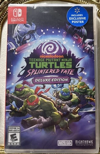 NEW Teenage Mutant Ninja Turtles Splintered Fate Nintendo Switch Deluxe Edition