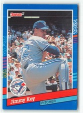 Jimmy Key 1991 Toronto Blue Jays Pitcher #98