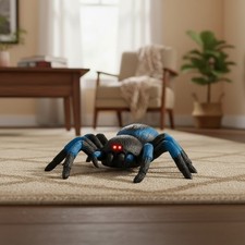 Interactive RC Tarantula Spider with LED Lights - 360  Spin  Fast Movement