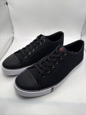 Ben Sherman Dorset Lo Black Black White Men's Canvas Sneakers Size 12