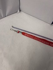 Lanyard Holder Red PSH Special Pathogens team cloth/metal clip unbranded