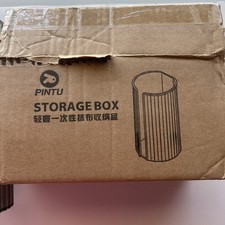 Tissue Box Cover Plastic Canvas Transparent Tissue Box with Wall Sticker New  1G