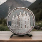 RARE  2oz Silver 100th Anniversary Of Salt Lake Temple LDS By Liberty Mint 1993