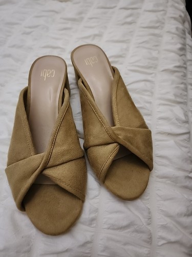 Cabi Green Suede Sandals Women's 6.5 Used