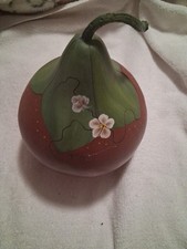 Hand Painted Gourd Strawberry