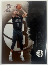 Topps 2026 D'Angelo Russell Brooklyn Nets Rookie Round Pick 2 Card #16. rookie card picture