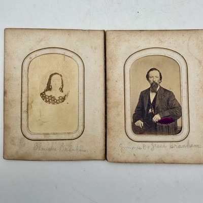 Civil War CDV Album Pages Branham Identified Nashville TN C.C. Giers