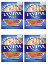 Image of 72 Tampax Pearl Tampons with Plastic Applicator Super Plus Absorbency Unscented