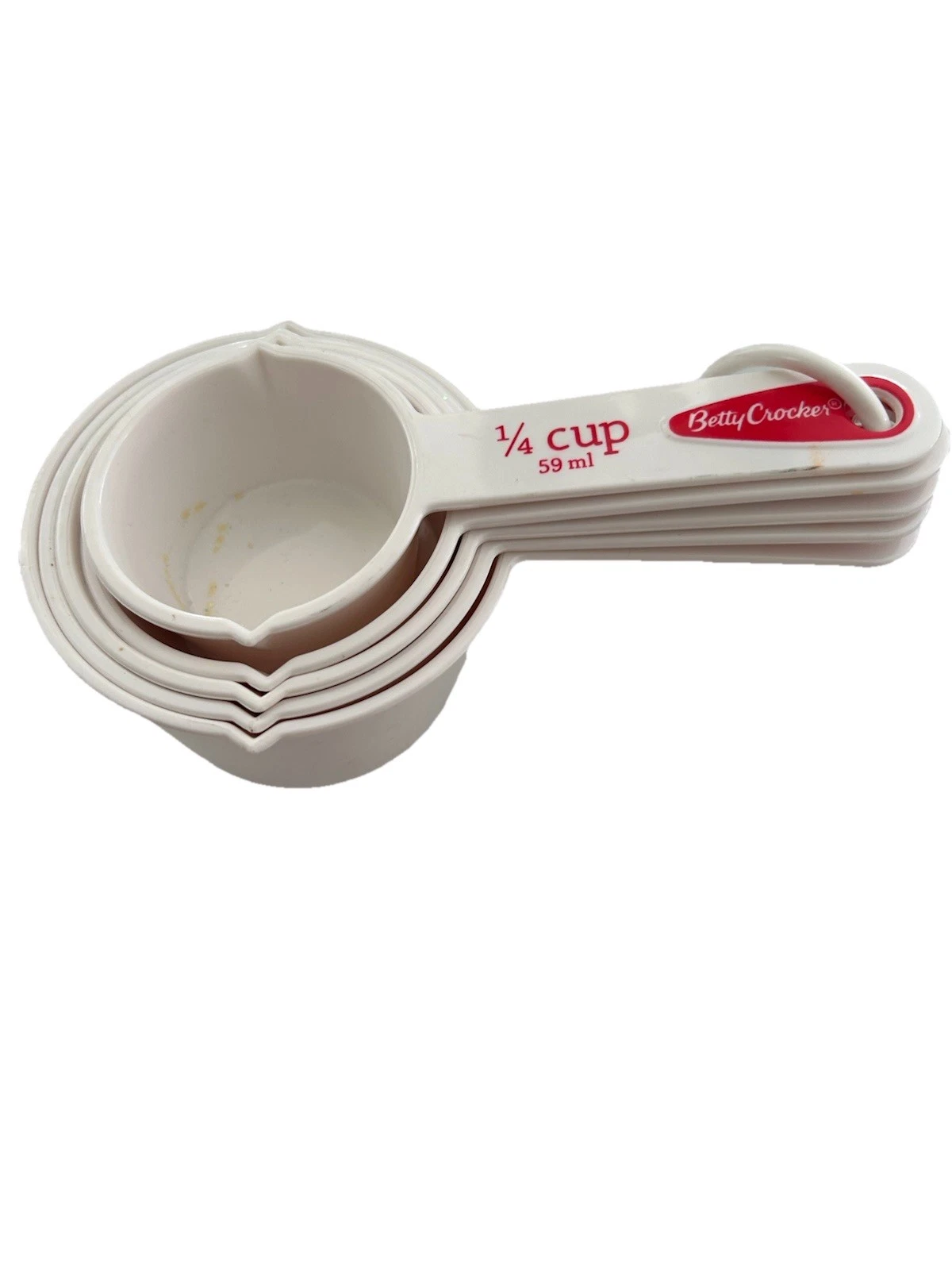 Vintage Betty Crocker Nesting Measuring Cups With Pour Spouts - Set of 5